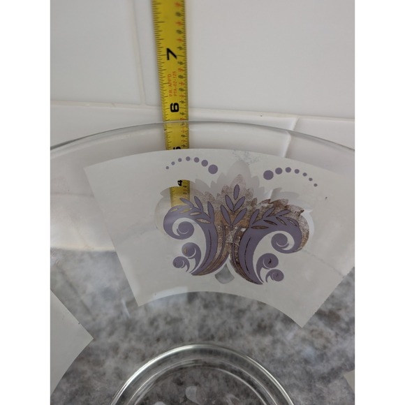 Vintage Libbey Salad Fruit Chip Punch Serving Bowl‎ with Fleur-de-Lis Design - Picture 9 of 9